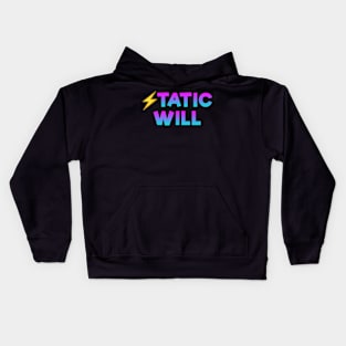 Static will Color waves Kids Hoodie